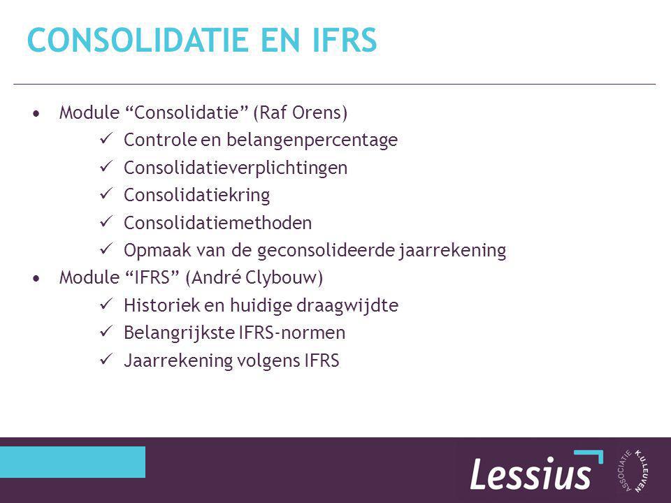 Consolidatie en IFRS Module Consolidatie (Raf Orens)