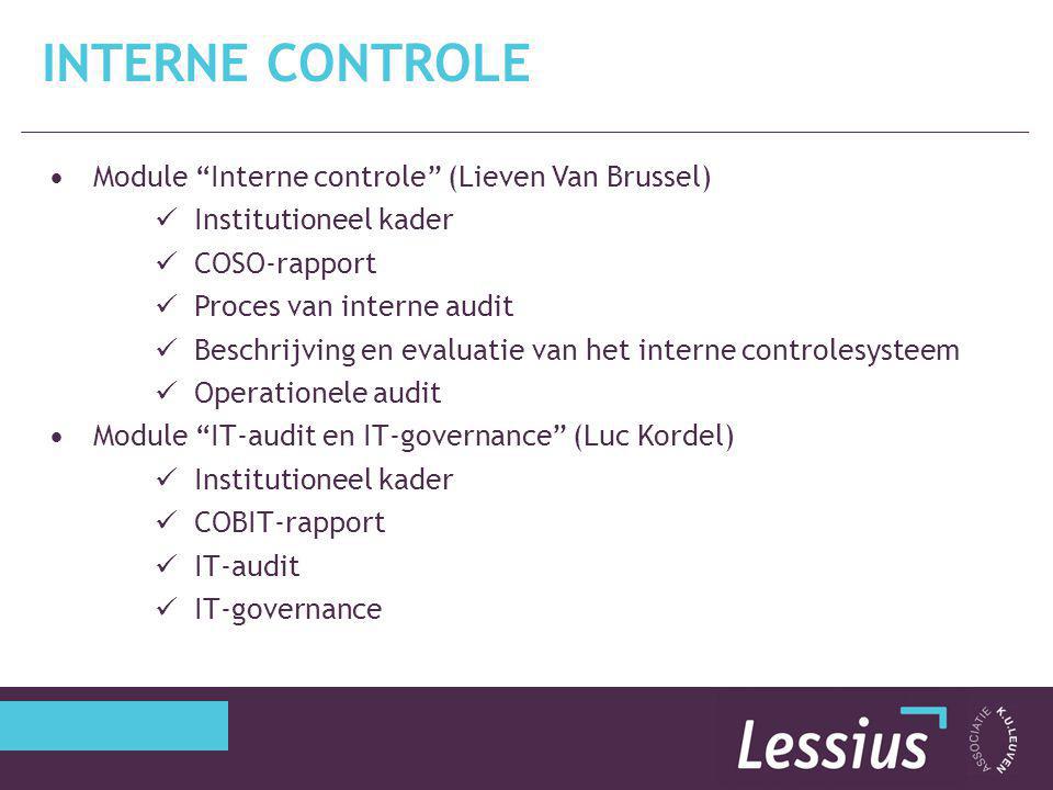 Interne controle Module Interne controle (Lieven Van Brussel)