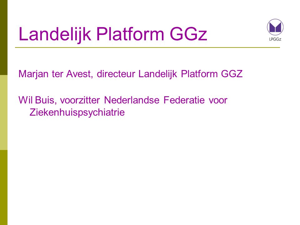 Landelijk Platform GGz