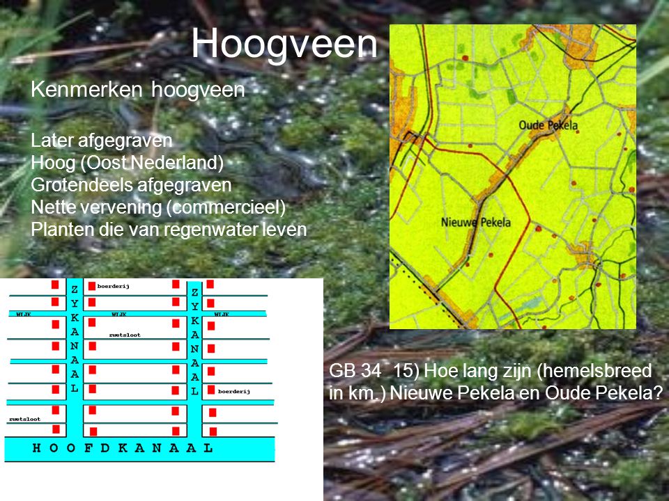 Hoogveen Kenmerken hoogveen Later afgegraven Hoog (Oost Nederland)