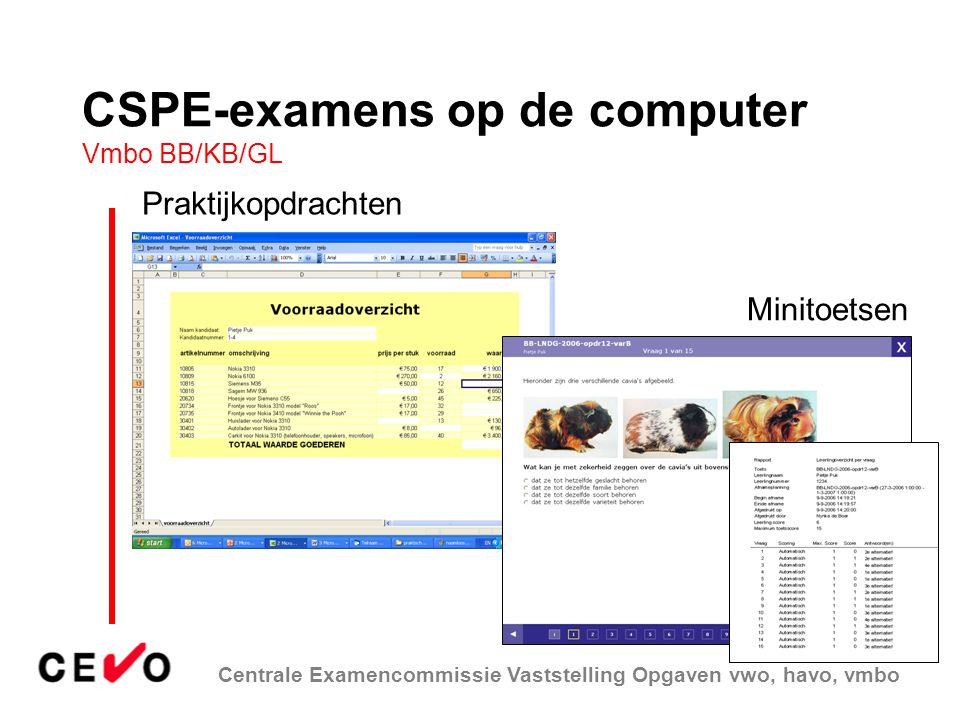CSPE-examens op de computer Vmbo BB/KB/GL