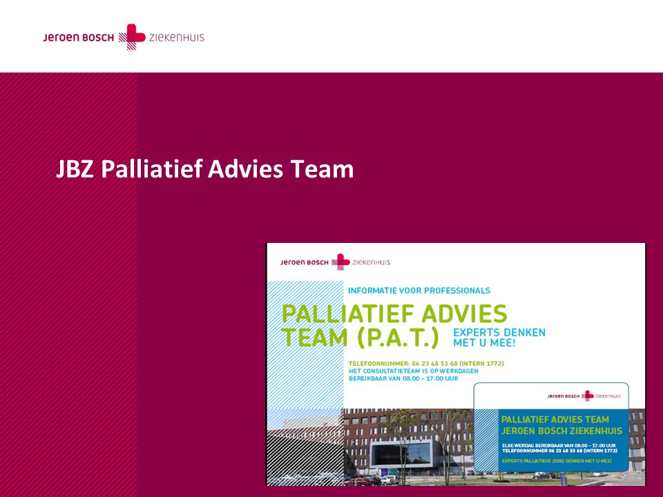 JBZ Palliatief Advies Team