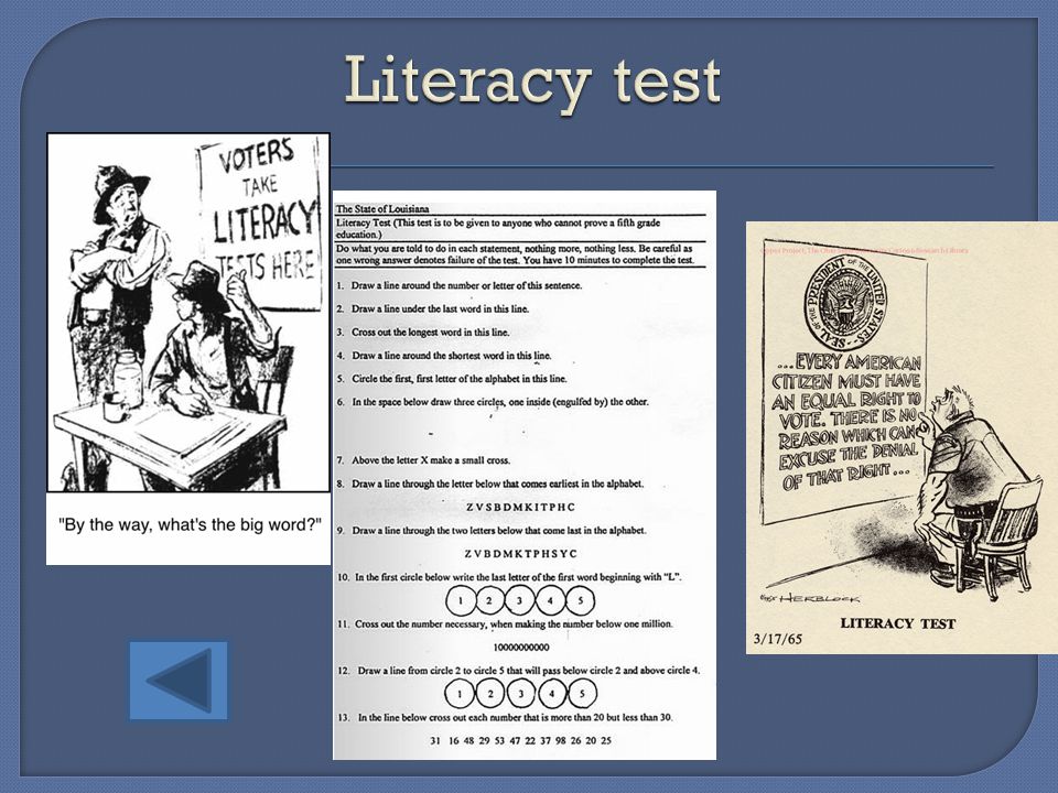 Literacy test