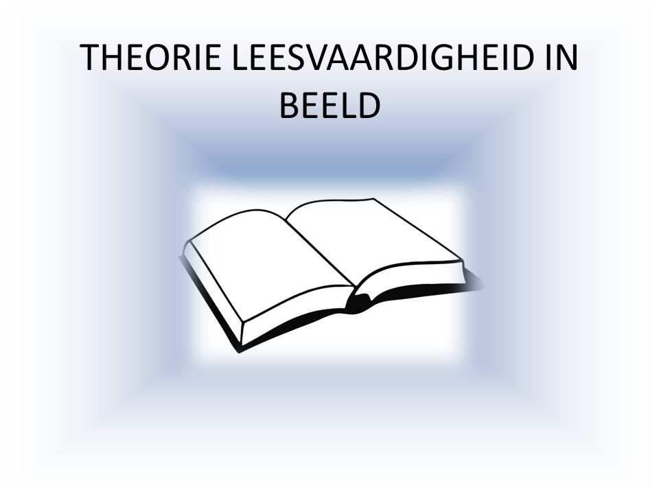THEORIE LEESVAARDIGHEID IN BEELD