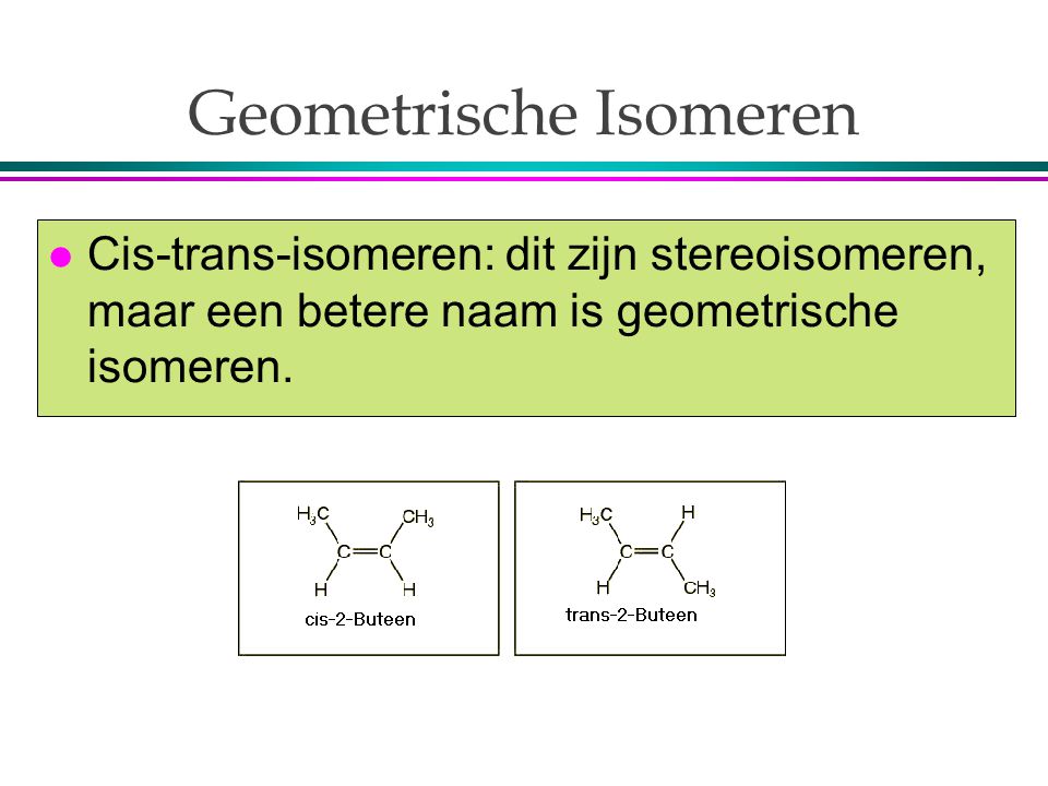 Geometrische Isomeren
