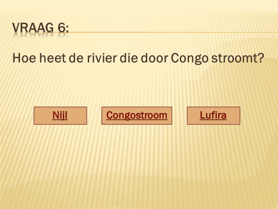 Hoe heet de rivier die door Congo stroomt