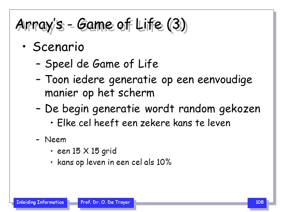 Array’s - Game of Life (3)