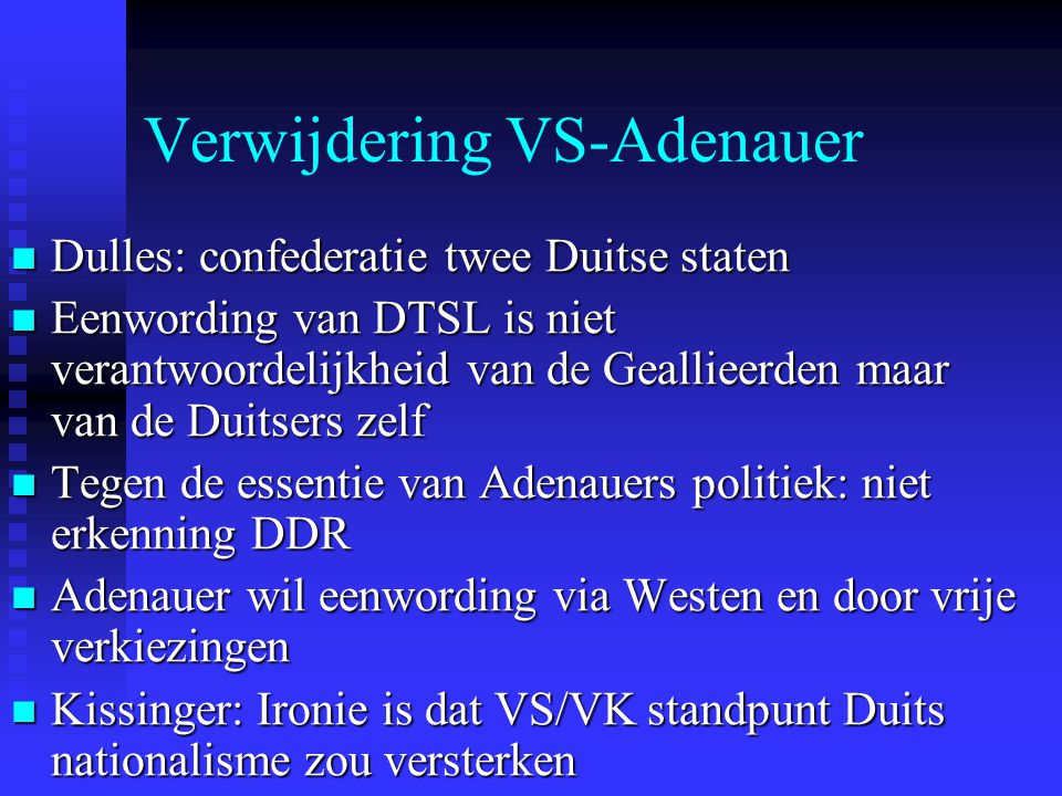 Verwijdering VS-Adenauer