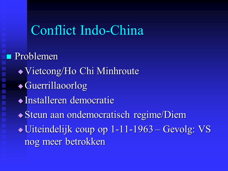Conflict Indo-China Problemen Vietcong/Ho Chi Minhroute