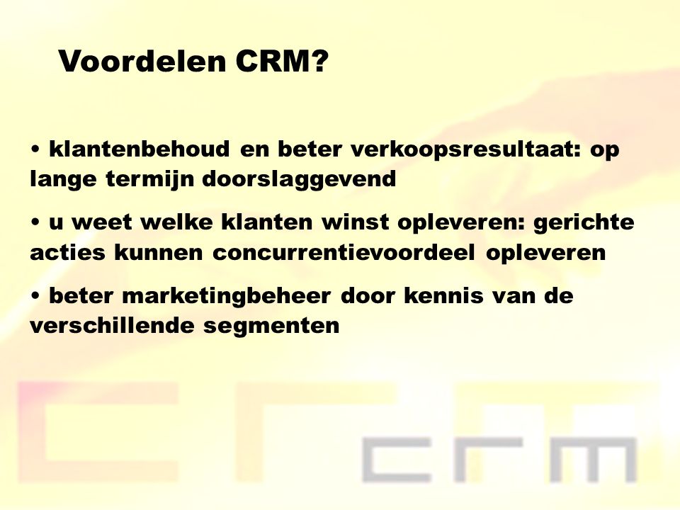 Voordelen CRM klantenbehoud en beter verkoopsresultaat: op lange termijn doorslaggevend.
