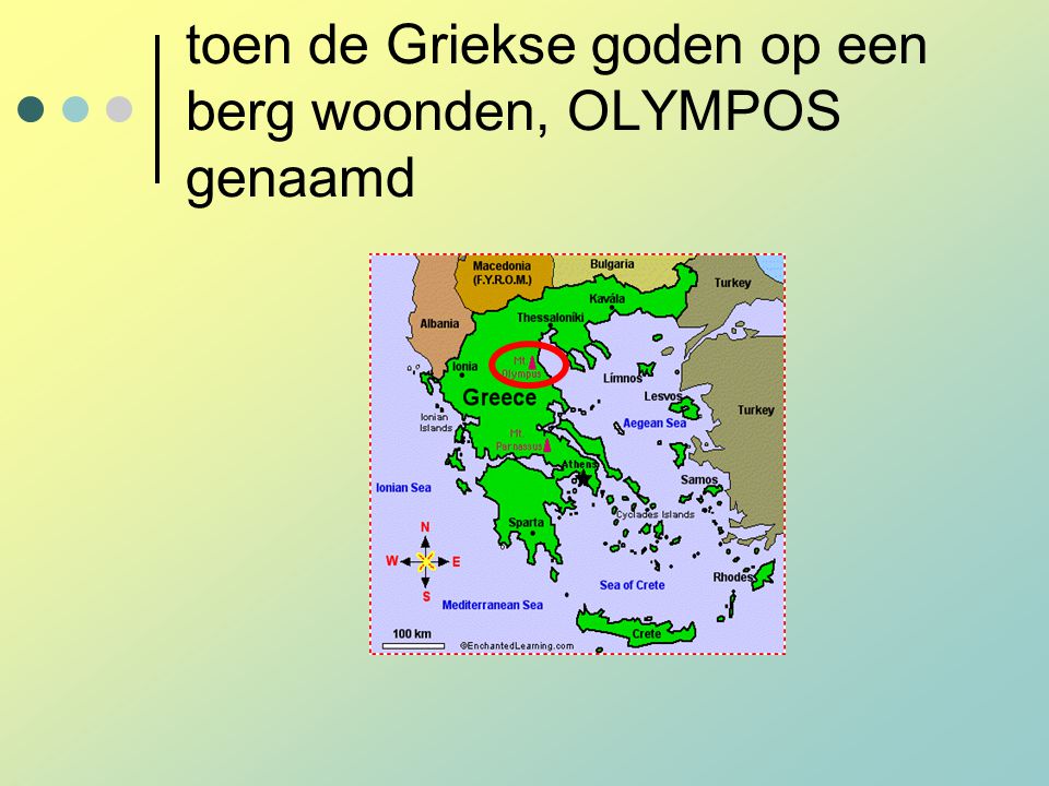 toen de Griekse goden op een berg woonden, OLYMPOS genaamd