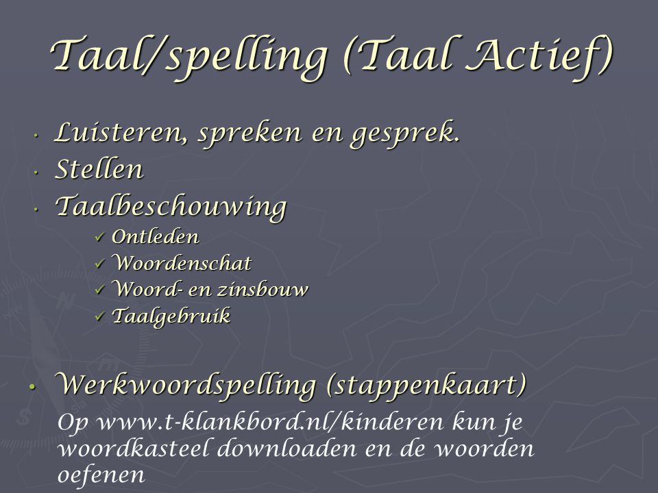 Taal/spelling (Taal Actief)
