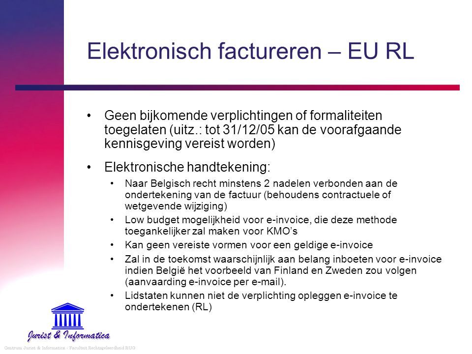 Elektronisch factureren – EU RL