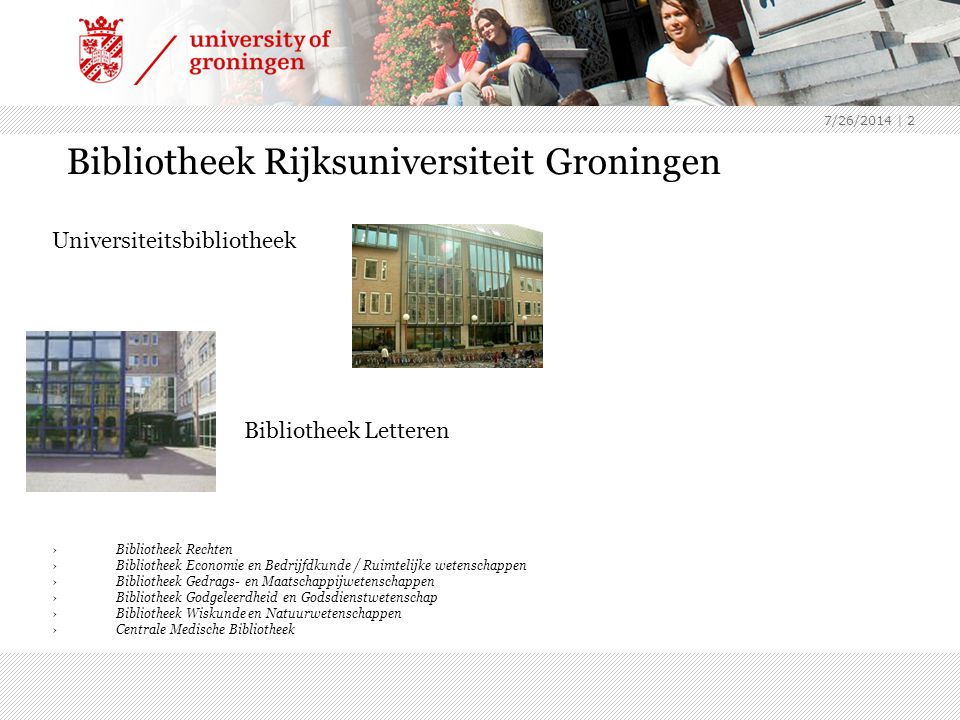 Bibliotheek Rijksuniversiteit Groningen