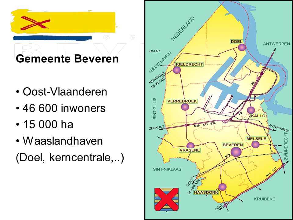 Gemeente Beveren Oost-Vlaanderen inwoners ha