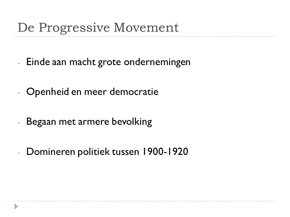 De Progressive Movement