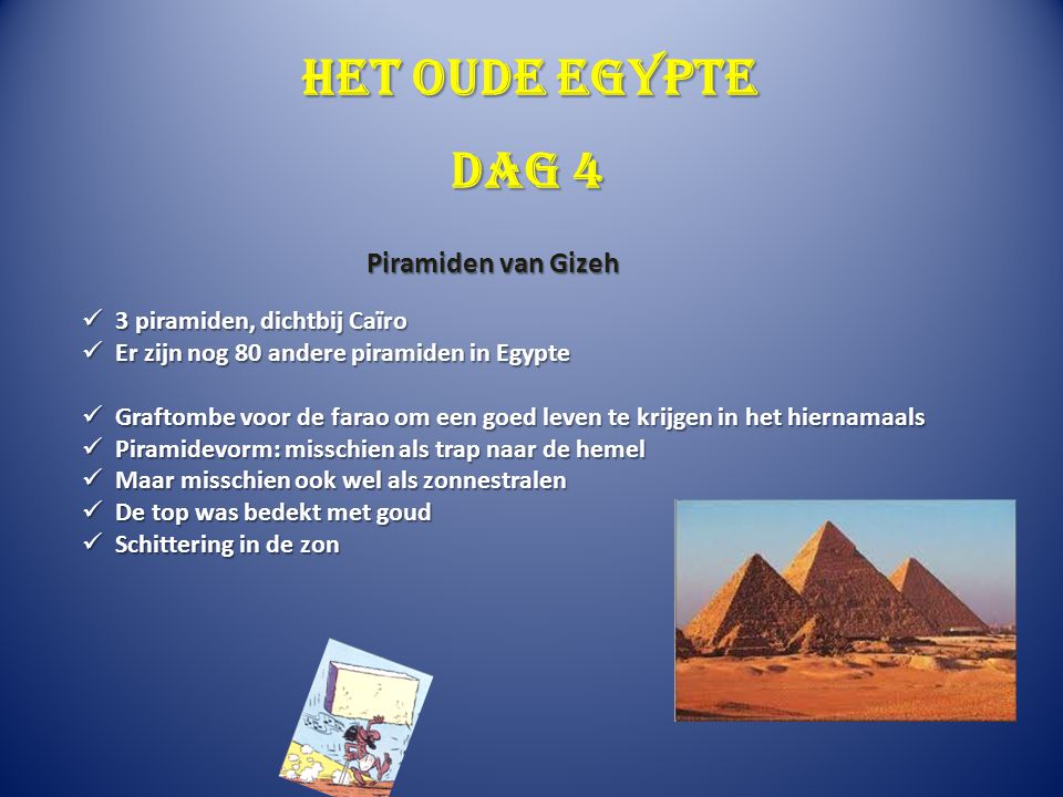 Het oude Egypte Dag 4 Piramiden van Gizeh 3 piramiden, dichtbij Caïro