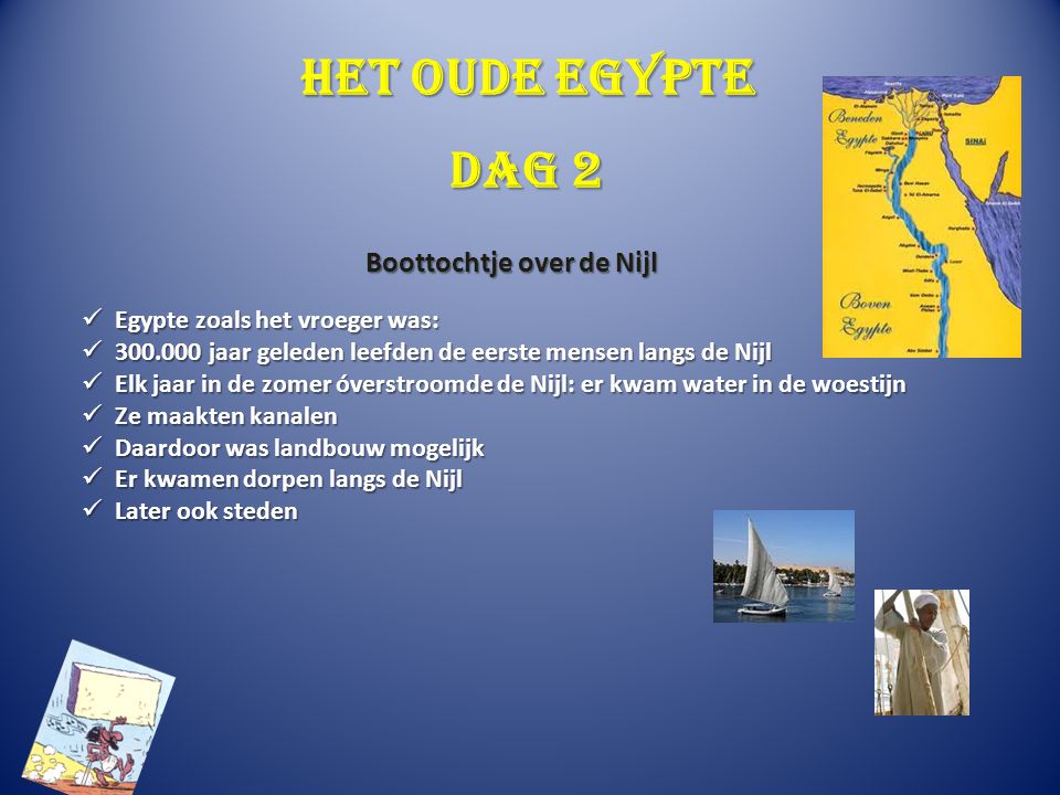 Het oude Egypte Dag 2 Boottochtje over de Nijl