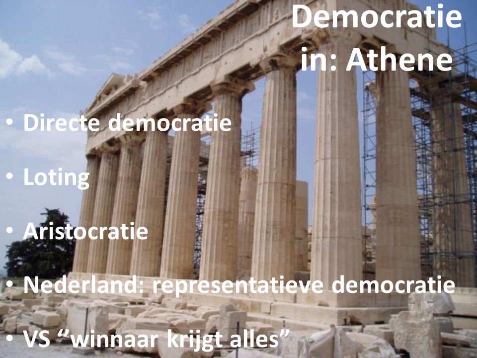 Democratie in: Athene Directe democratie Loting Aristocratie
