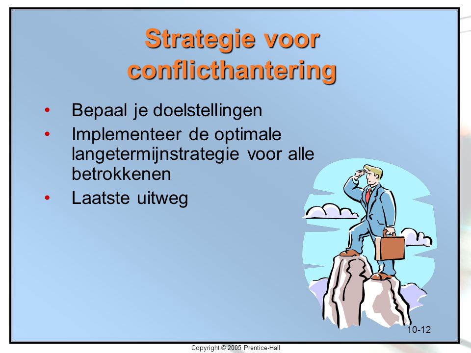 Strategie voor conflicthantering