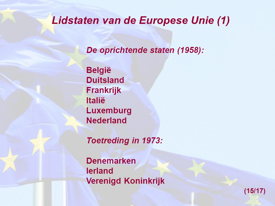 Lidstaten van de Europese Unie (1)