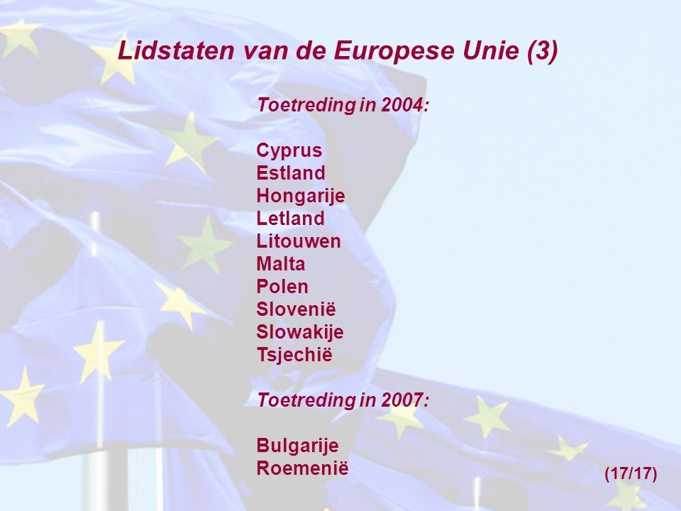 Lidstaten van de Europese Unie (3)