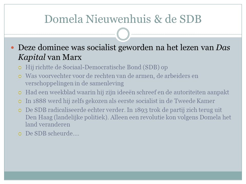 Domela Nieuwenhuis & de SDB