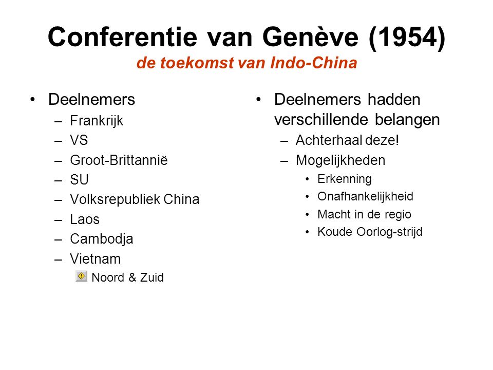 Conferentie van Genève (1954) de toekomst van Indo-China