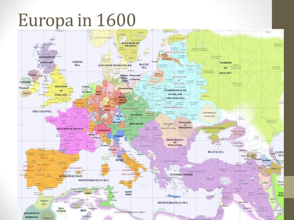 Europa in 1600