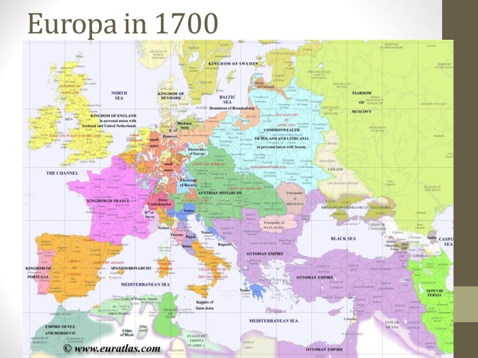 Europa in 1700