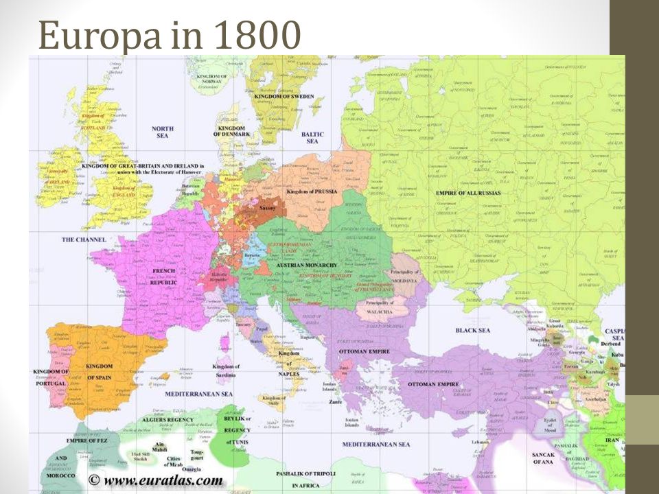 Europa in 1800