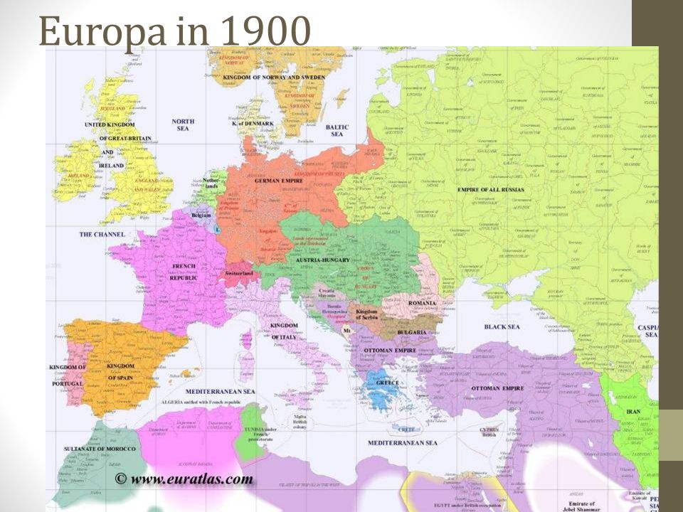 Europa in 1900