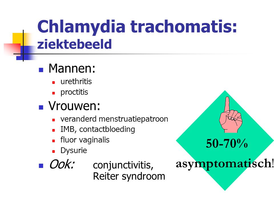 Chlamydia trachomatis: ziektebeeld