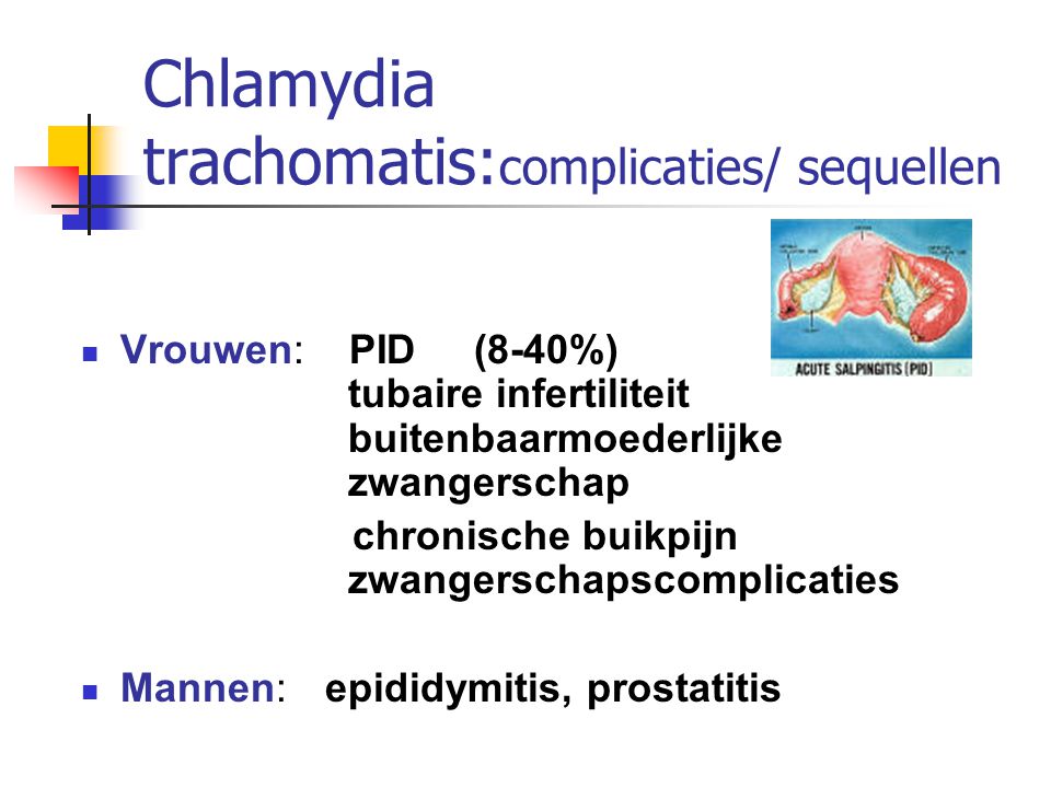 Chlamydia trachomatis:complicaties/ sequellen