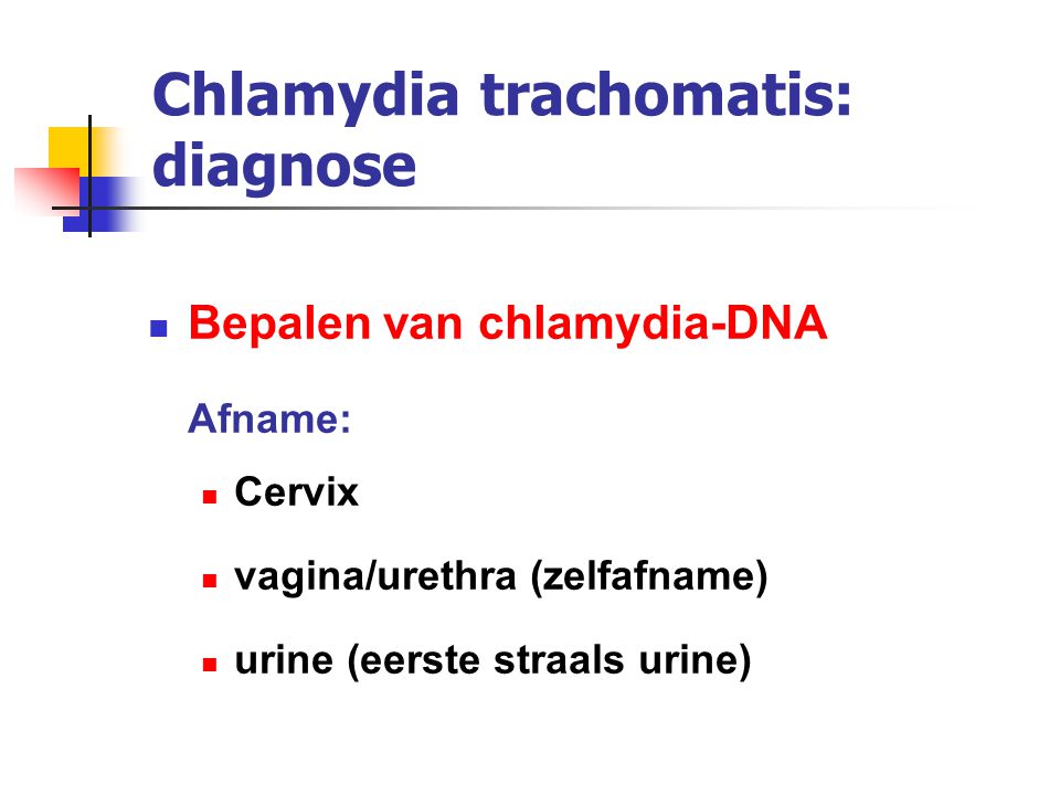 Chlamydia trachomatis: diagnose