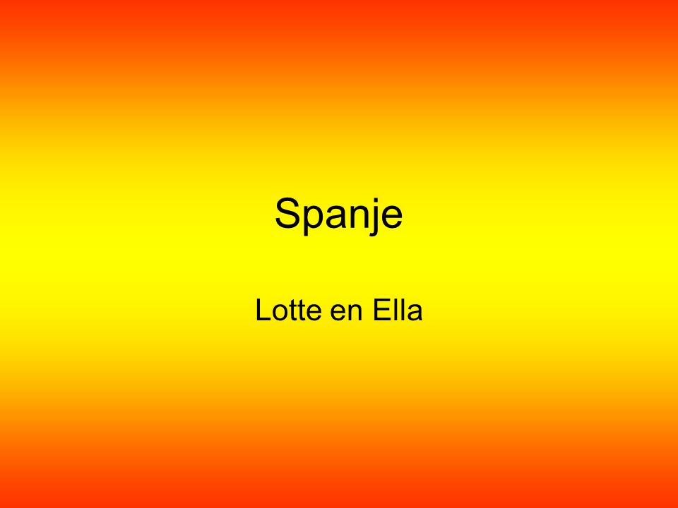 Spanje Lotte en Ella