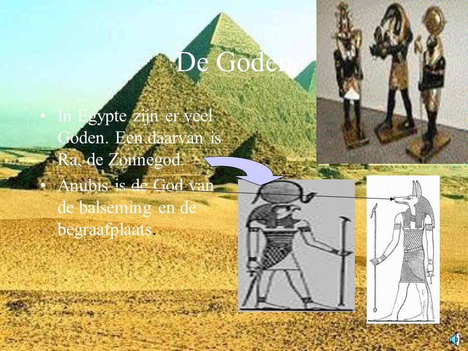De Goden In Egypte zijn er veel Goden. Een daarvan is Ra, de Zonnegod.