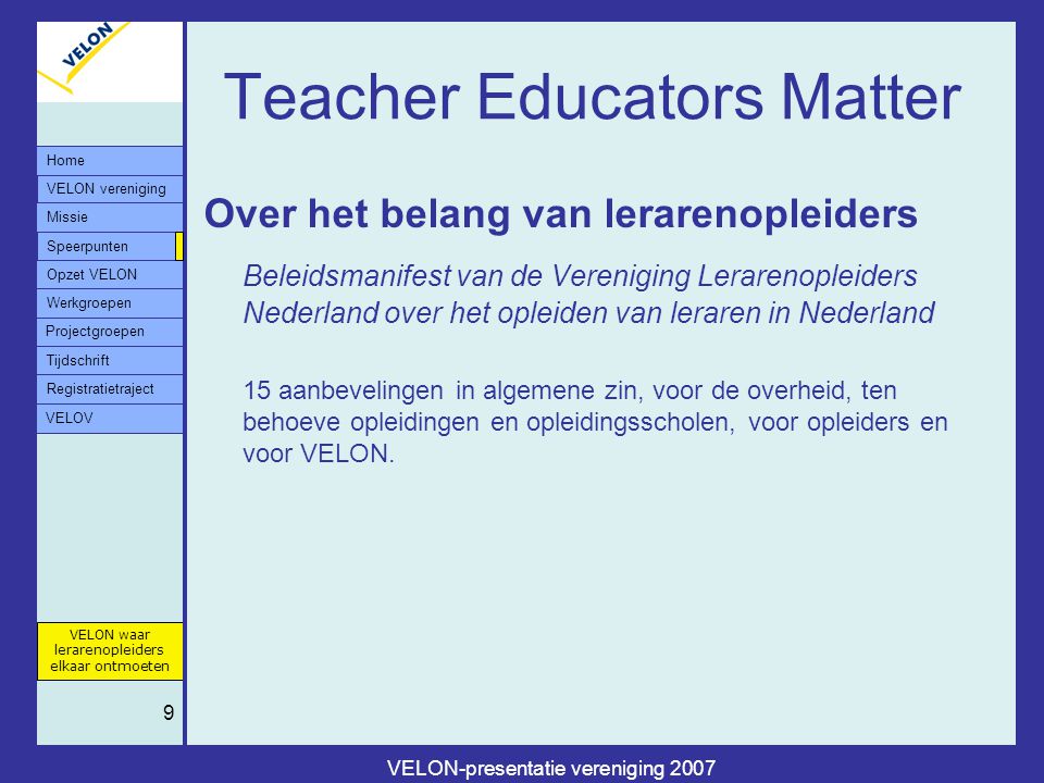 Teacher Educators Matter