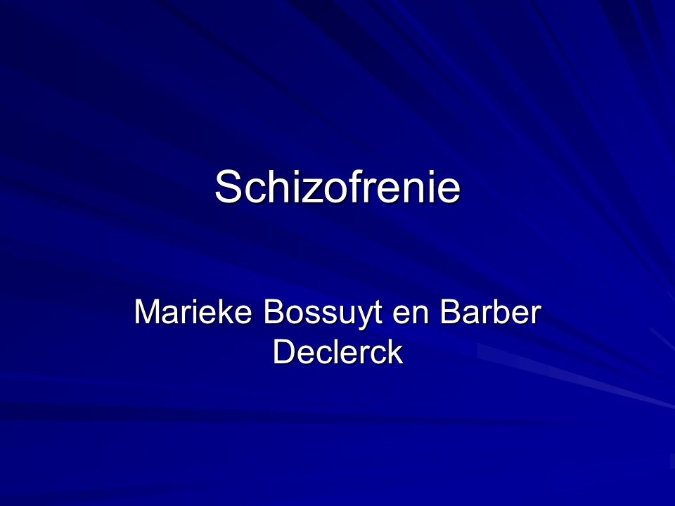 Marieke Bossuyt en Barber Declerck