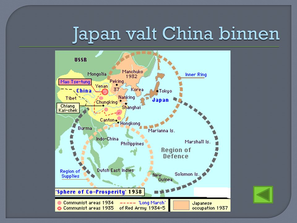 Japan valt China binnen