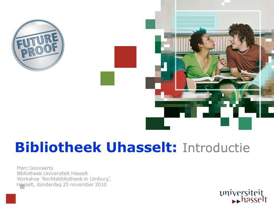 Bibliotheek Uhasselt: Introductie