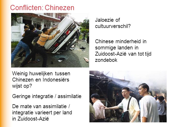 Conflicten: Chinezen Jaloezie of cultuurverschil