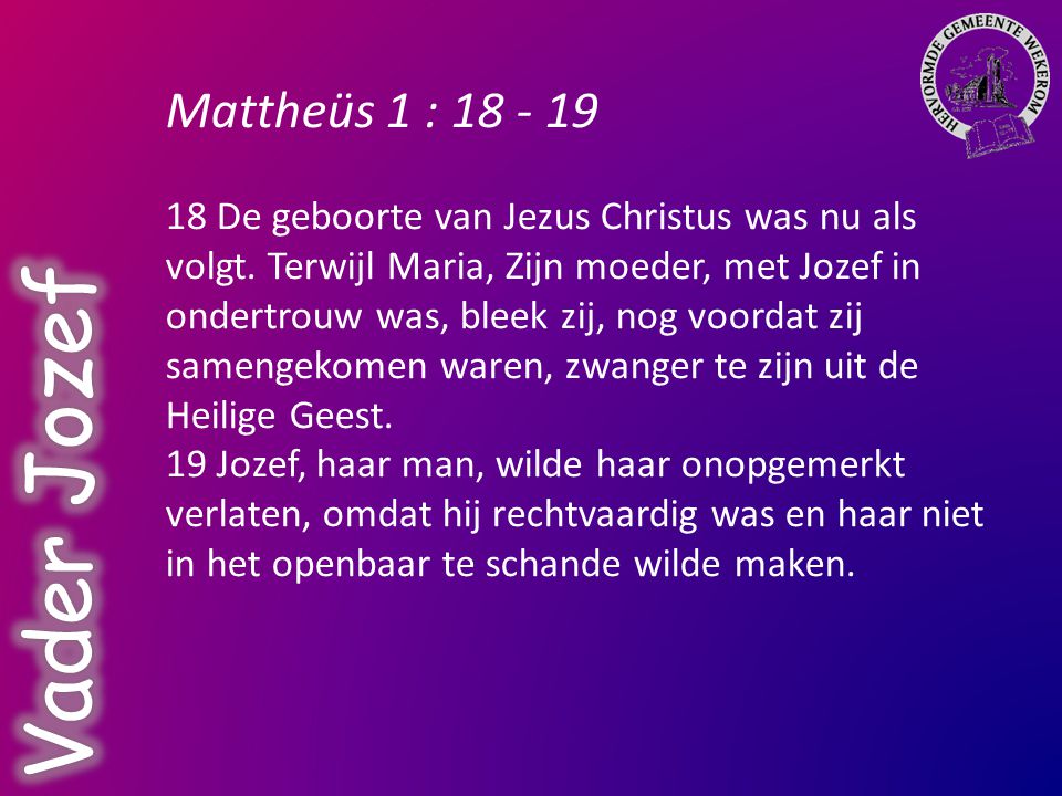 Vader Jozef Mattheüs 1 :
