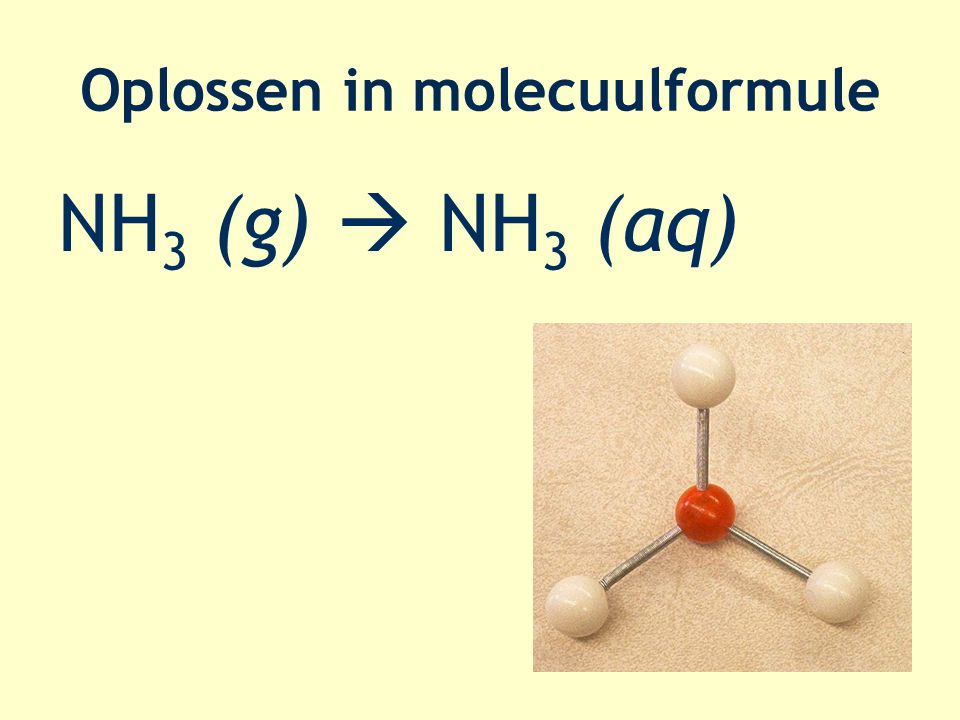 Oplossen in molecuulformule