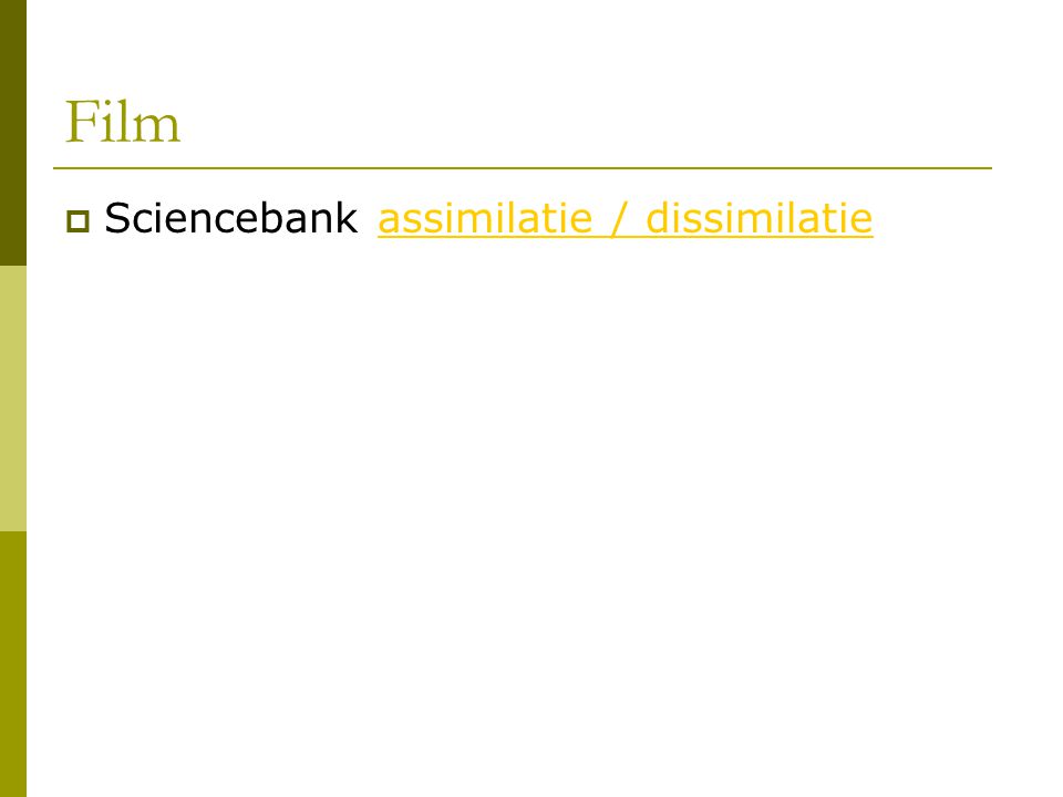 Film Sciencebank assimilatie / dissimilatie