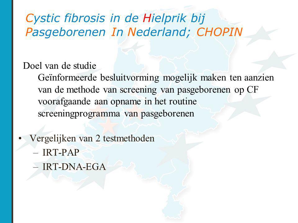 Cystic fibrosis in de Hielprik bij Pasgeborenen In Nederland; CHOPIN