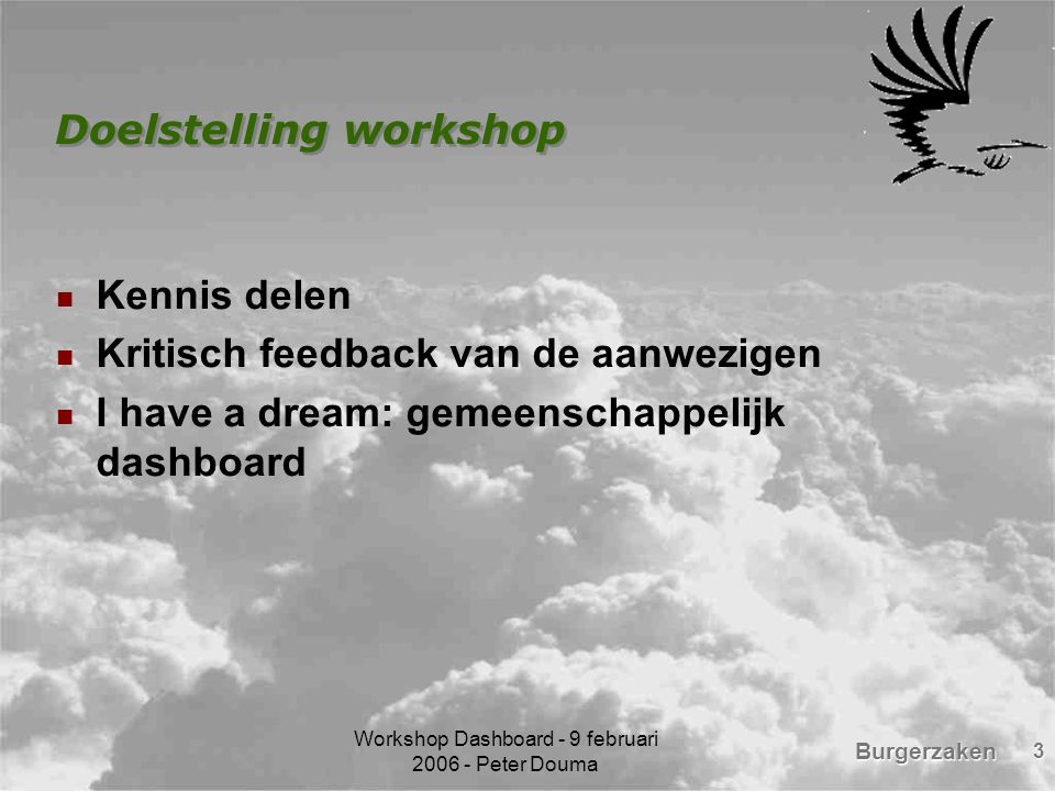 Doelstelling workshop