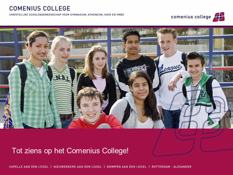 Tot ziens op het Comenius College!