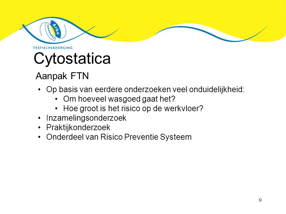 Cytostatica Aanpak FTN