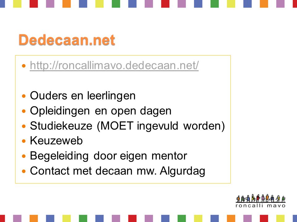 Dedecaan.net   Ouders en leerlingen